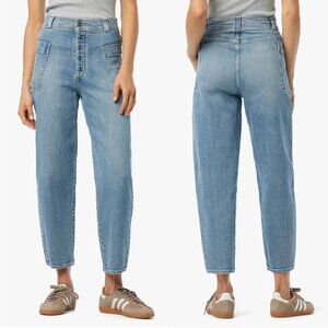 NWT New $198 Joe's Pheobe Patch Pocket Barrel Leg Jeans In So Special Size 27
